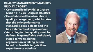 Philosophies In Total Quality Management