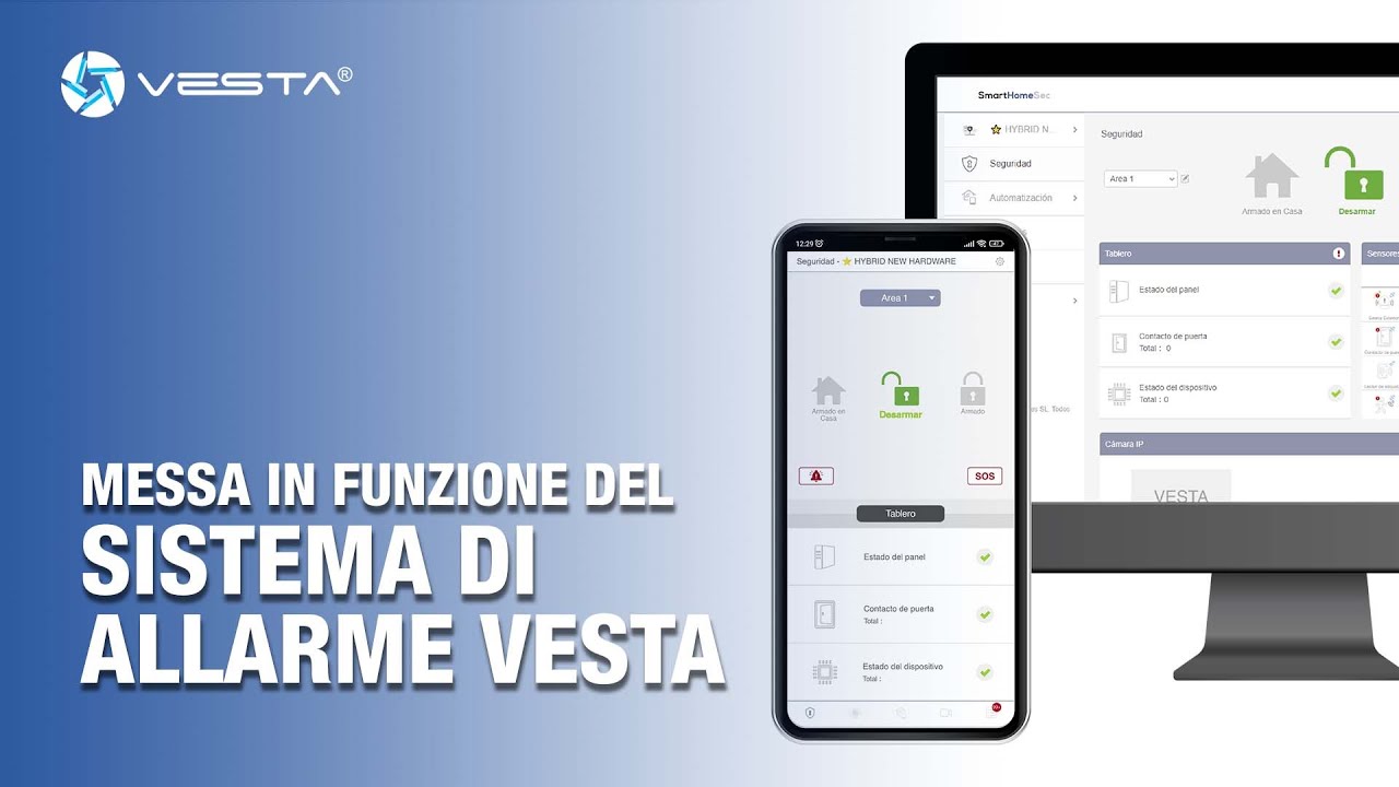 Messa in funzione del Sistema di Allarme VESTA | By Demes - YouTube