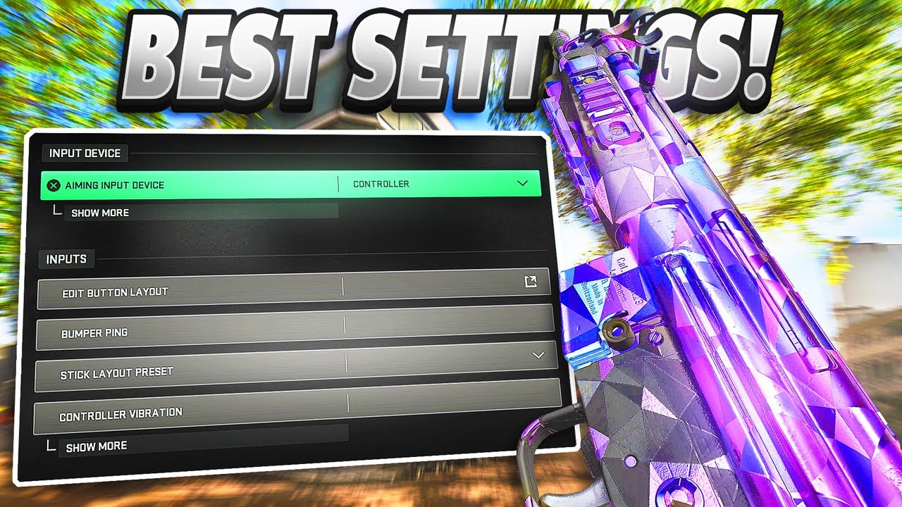 Best Warzone Settings for Controller🐐(Season 4 Vondel) - YouTube