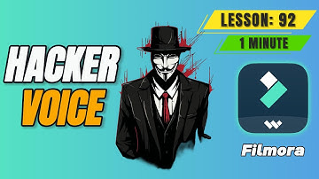 How to Get a Hacker Voice Effect in @FilmoraWondershare - Lesson 91 Filmora Tutorial