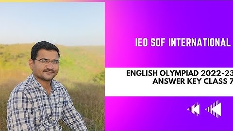 IEO SOF INTERNATIONAL ENGLISH OLYMPIAD 2022-23 CLASS 7 QUESTION PAPER SET B