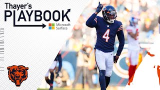 Eddie Jackson stops the run vs. Giants | Thayer's Playbook | Chicago Bears