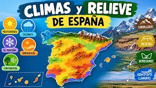 Clima y relieve de España explicación fácil. 2 de bachillerato Clima y relieve de España explicación fácil. 2 de bachillerato