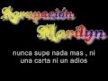 Agrupacion Marilyn - nos dejo (letra)