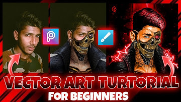 How To Make Vector Art Easily In Mobile | Vector Art tutorial | Easily step #nickcreation #vectorart