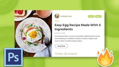 UI Design Tutorial in PHOTOSHOP : Create a blog post listing gadget