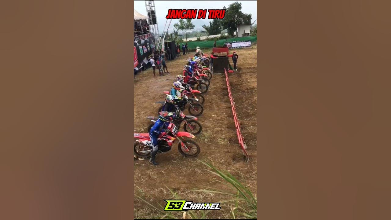 jangan ditiru besti #gastrackindonesia #motocross #nyolongstart #kwb