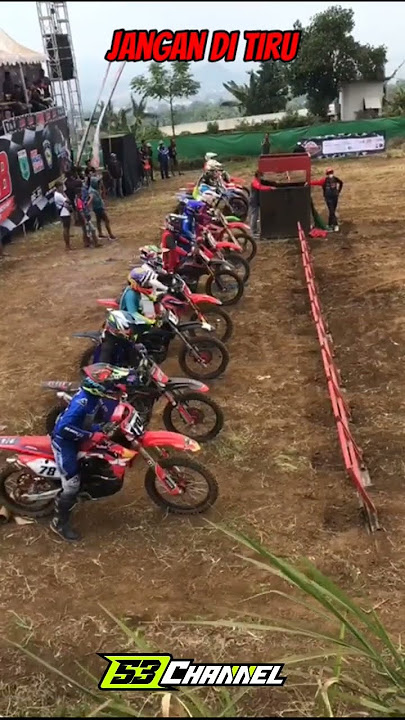 jangan ditiru besti #gastrackindonesia #motocross #nyolongstart #kwb