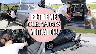 CLEAN MY CAR WITH ME | EXTREME CLEANING MOTIVATION!