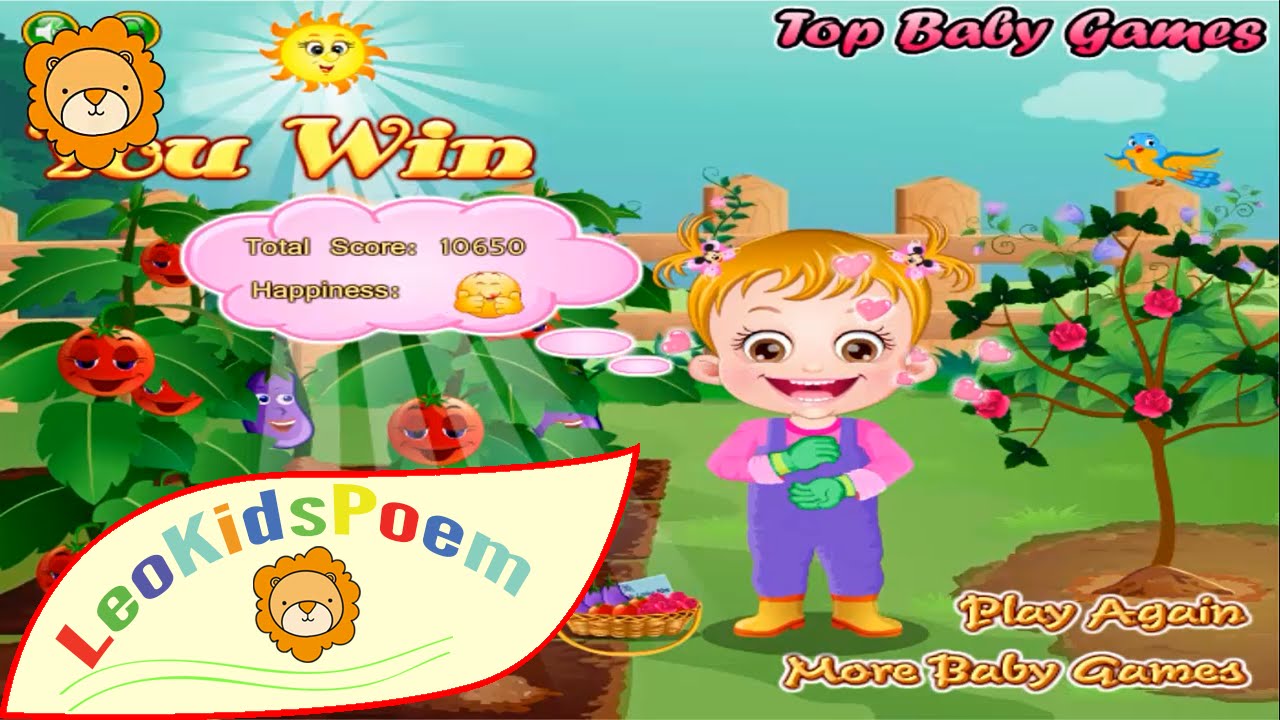 Leo Kids Poem Baby Hazel Gardening Time YouTube