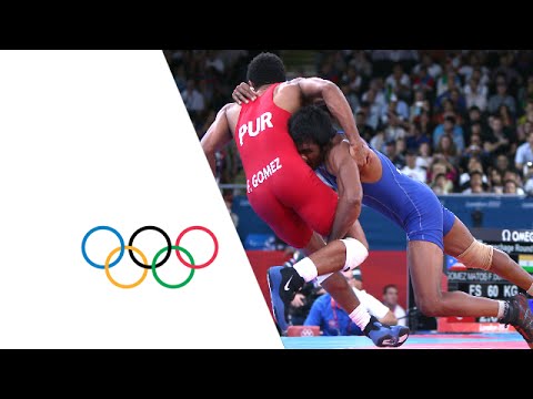 Wrestling Men's FR 60kg Repechage Round 1 - India v Puerto Rico - Full Replay | London 2012 Olympics