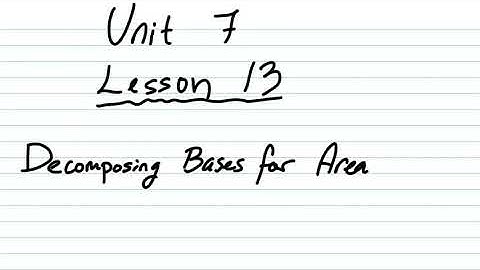 Decomposing Bases for Area