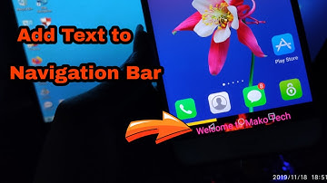 🧾How to add Text to Navigation Bar | Mako Tech | របៀបដាក់ឈ្មោះយើងនៅក្នុង NavigationBar