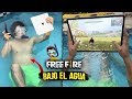 JUEGO FREE FIRE DEBAJO DEL AGUA *reto extremo en la piscina*