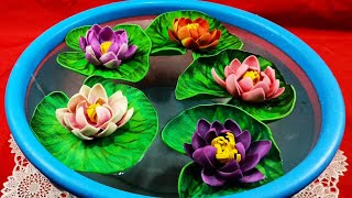 Sports Performance how to make a beautiful lotus flower | floating lotus flower kaise banate hai