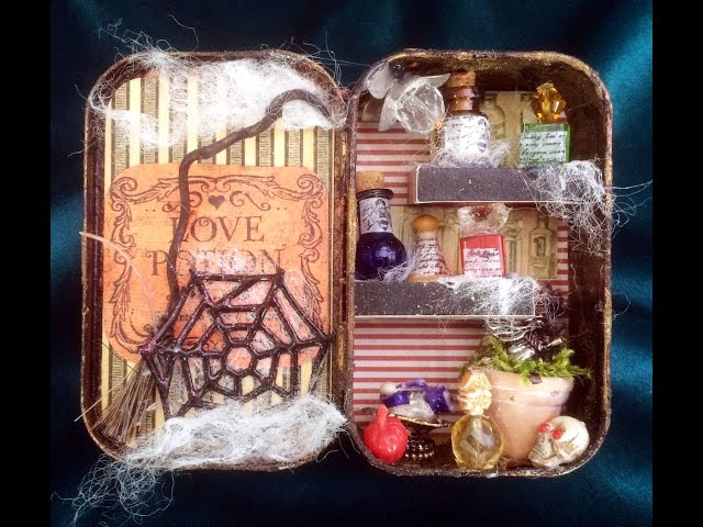 Halloween Epoxy Altoid Tin Scene DIY - Resin Crafts Blog