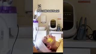 24K Gold Facial #skincare #gold #goldfacial