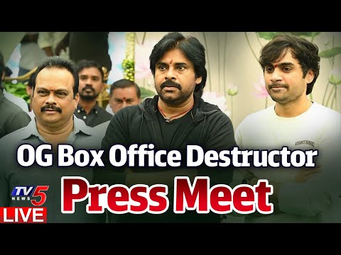 LIVE : OG Box Office Destructor Press Meet | Pawan Kalyan | Sujeeth | Thaman | TV5 News - TV5NEWS