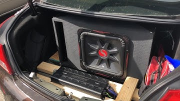 KICKER SUB FLEX FROM THE TRUNK! BANGING ON A BUDGET!