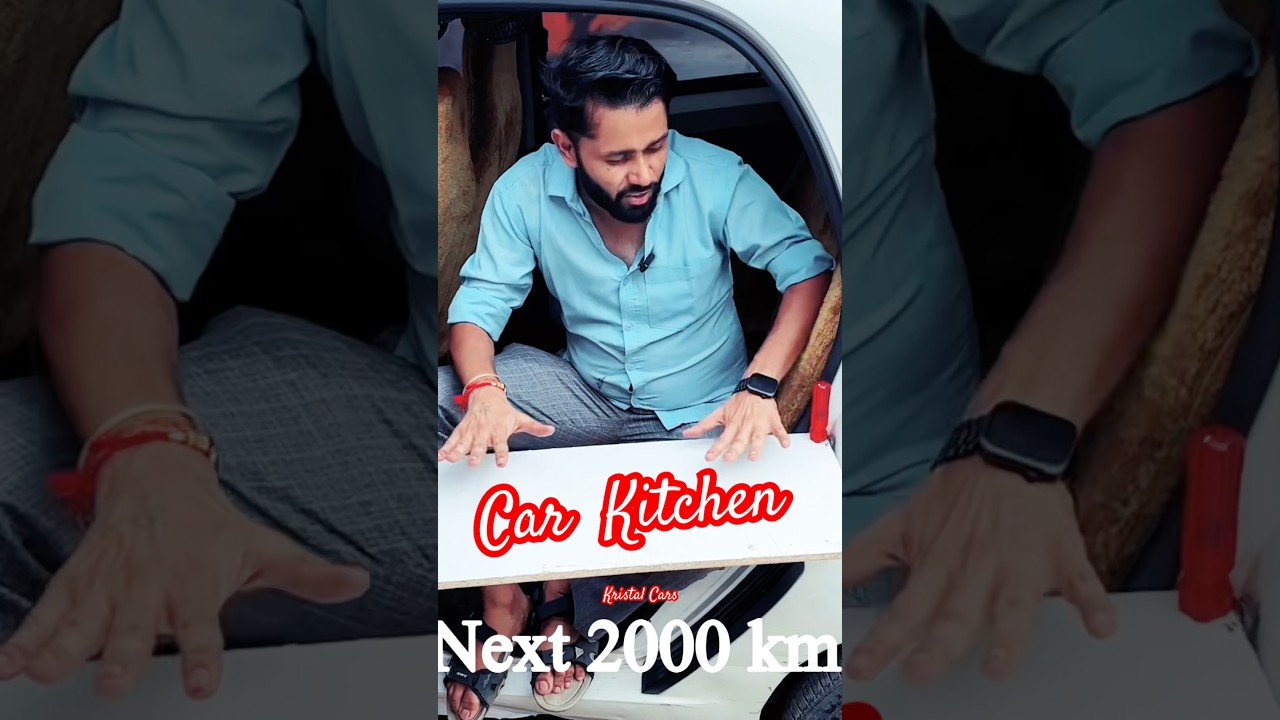 Side kitchen setup in Tata Nano 