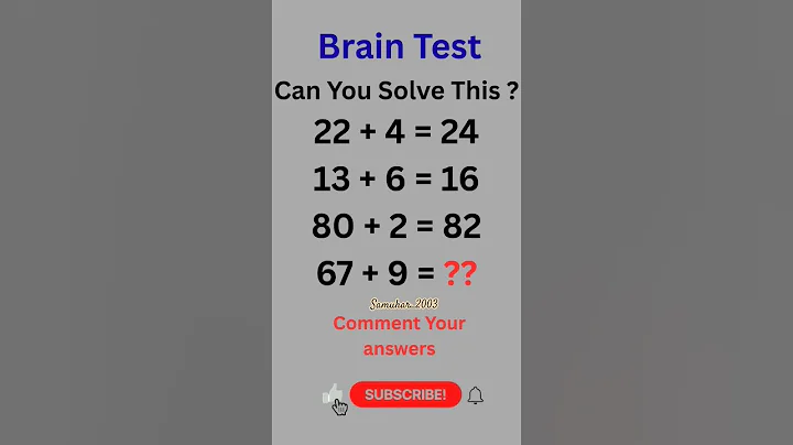 Can you solve this Maths puzzles? | Math puzzles bring Test #mathgame #ytshorts#viralshorts #shorts