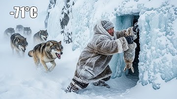 Widow Alone in Yakutian Blizzard: Surviving a Wolf Pack Attack in an Ice Cave