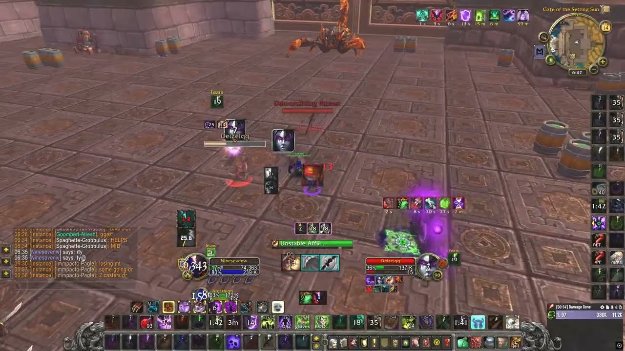 MOP Affliction Warlock - Ninesevenw - 1v1 Arms Warrior Duels