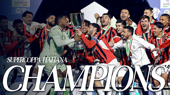 LIFTING THE SUPERCOPPA TROPHY! 🏆❤️🖤