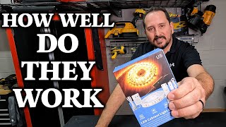 Wobane Under Cabinet Led Lighting Kit, 6 Pcs Led Strip Lights With Remote Control Dimmer And Adapter