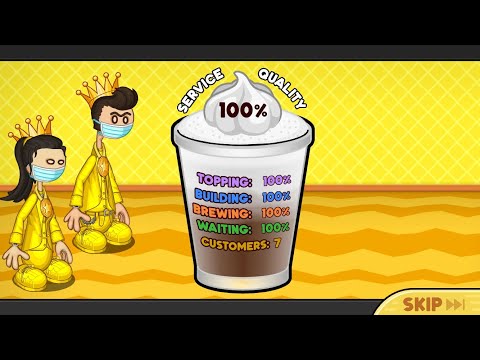 Papa’s Mocharia To Go! - All Gold Customers (Special Recipes + Stickers & Perfect Day)