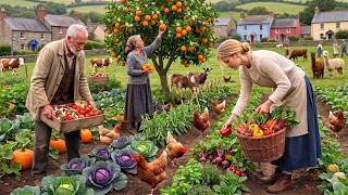 Inside the world's most beautiful mountain village. Raising livestock and harvesting fruit.