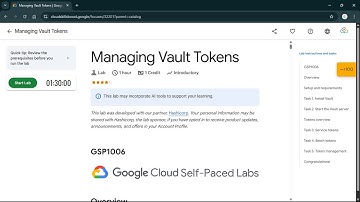 Managing Vault Tokens | #qwiklabs | #GSP1006 #CLI