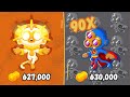 Tier 5 vs tier 2 magic towers same price comparison  btd6