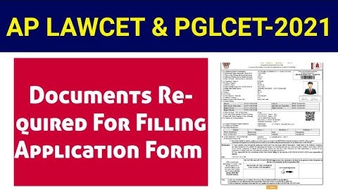 Documents Required For Filling Application Form | AP LAWCET -2021| By Krishna