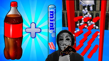 Coca Cola and Mentos - Drop and Explode | Soda Geyser Level 5 | Game YJ