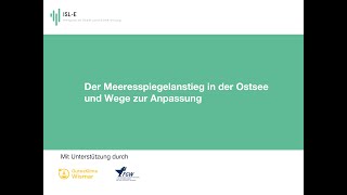 Der Meeresspiegelanstieg in der Ostsee und Wege zur Anpassung