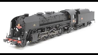 Jouef Sncf Class 141R 1173 Mistral Steam Locomotive Pulling Ciwl Inox Mistral Express Train