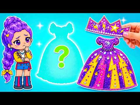 👑✨ ¡Crea un Look Real Mágico! DIY Vestido, Corona y Zapatos