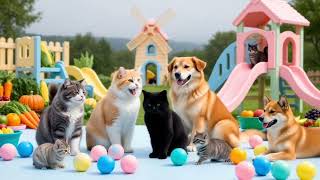 Pastel Farm Playground | Cute Pets Playing with Fruits & Sweet Treats screenshot 2