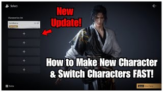 Where Winds Meet - How to Make a New Character & Switch Characters FAST!
