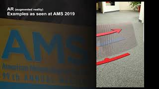 AR (augmented reality) Examples as seen at AMS 2019