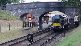 NNR - Class 37 D6732 departs Weybourne.