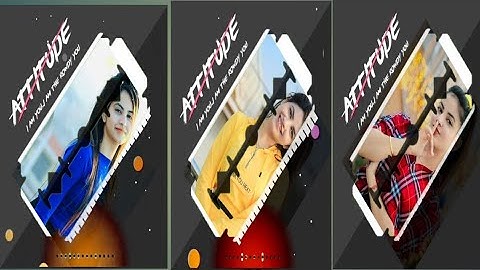 How To Make Attitude Trending WhatsApp status / kinemaster video editing / New editing kinemaster