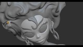 Escultura De Cabeza Anime 3D