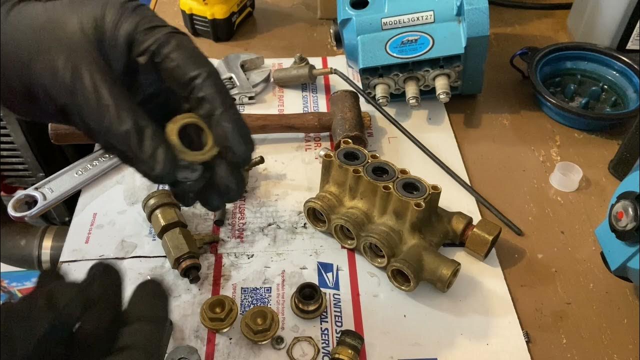 Cat Pressure Washer Pump off a Ridgid troubleshoot and repair Model