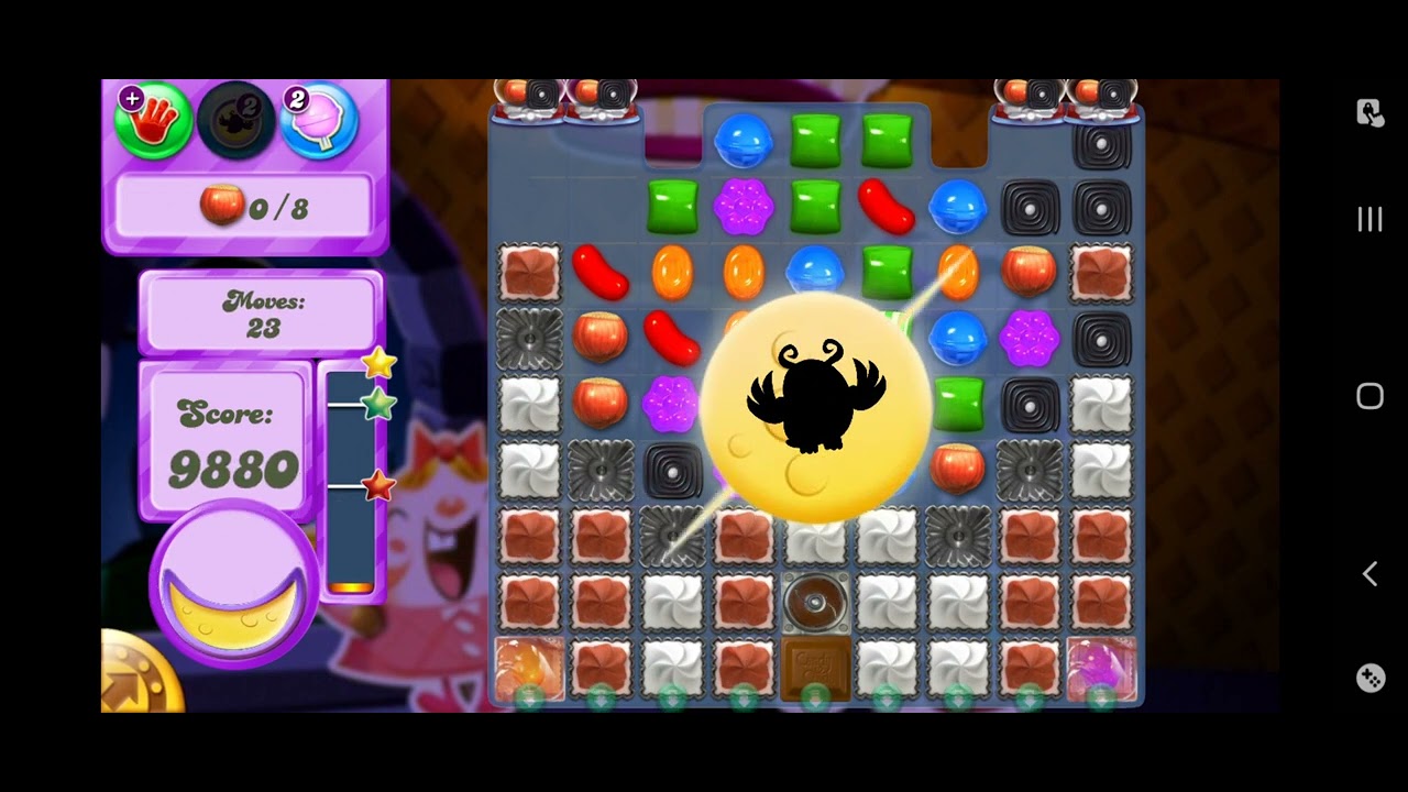 Candy Crush Saga Level 230 Fail dreamworld Odus Fall down tiffi