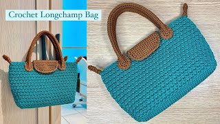 : Crochet Longchamp Bag Easy Tutorial for Beginners