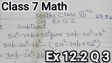 Class 7 Maths Ex 12.2 Chapter 12 Q 3 NCERT | Algebraic Expressions #algebra
