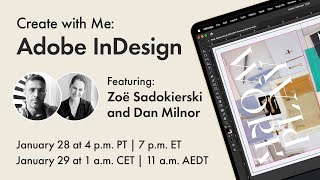 Create with Me InDesign Book Design with Zoe Sadokierski Dan Milnor