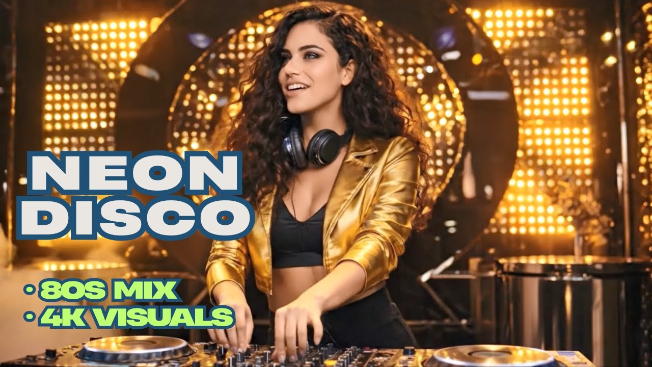 Neon Winter Disco - Falling in Love on the Dancefloor - 80s Mix | Ultimate - 4K Visual